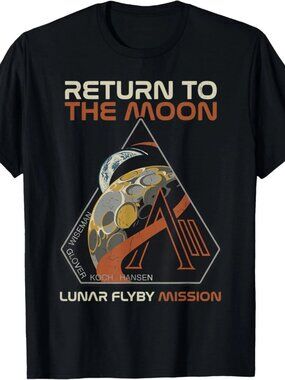 Artemis II Return to The Moon Mission Patch 2026 T-Shirt  249